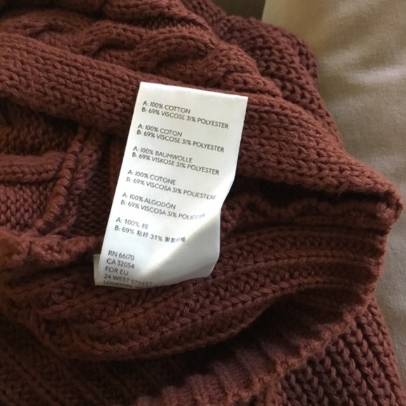 Free People Knit Cropped Emilie Sweater In Cherry Cola - Picture 13 of 16